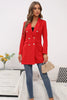 Buttoned Lapel Collar Long Sleeve Blazer