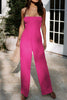 Smocked Tube Wide Leg Jumpsuit