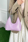 PU Leather Stone Texture Shoulder Bag