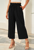 Drawstring Waist Wide Leg Pants