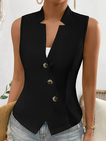 Button Up Surplice Vest