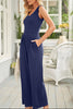 Full Size Scoop Neck Wide Strap Jumpsuit