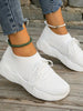 Mesh Round Toe Flat Athletic Sneaker