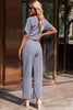 Full Size Tie Waist Straight Leg Jumpsuit