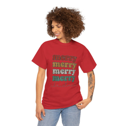 Christmas Merry Retro Tee