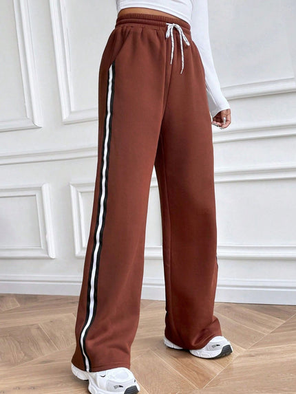 Drawstring Wide Leg Pants