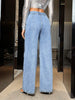 Wide Leg High Waist Jeans with Pockets