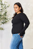 Culture Code Full Size Ribbed Round Neck Long Sleeve Sweater