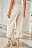 Drawstring Waist Wide Leg Pants