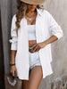 Mandy Textured Button Up Dropped Shoulder Shirt