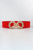 Zinc Alloy Buckle Elastic Belt