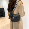 Stitching PU Leather Shoulder Bag