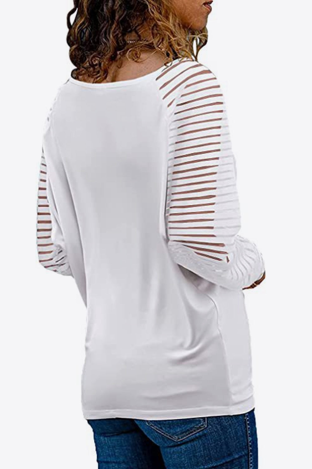 V-Neck Long Raglan Sleeve T-Shirt