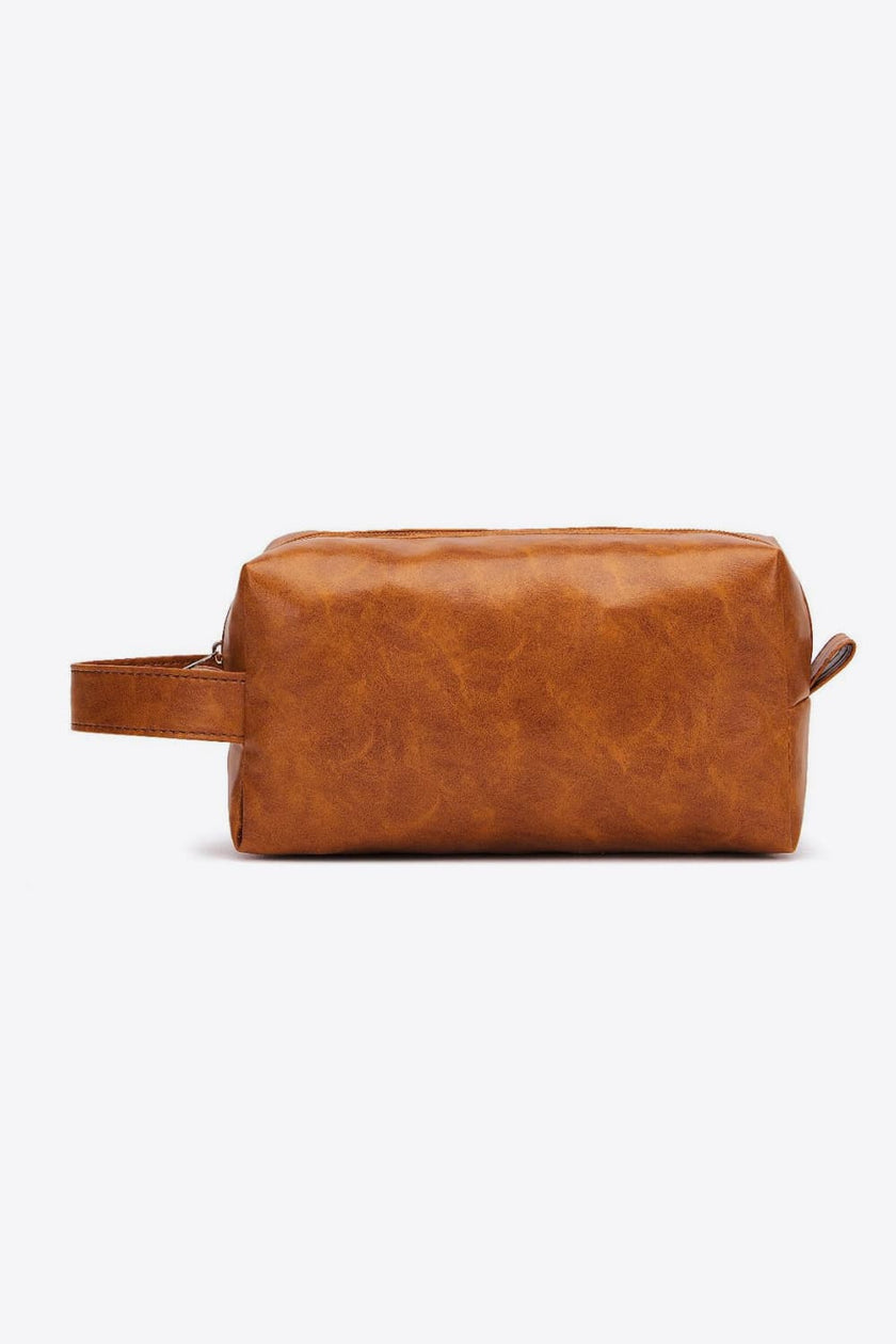 PU Leather Makeup Bag - QuaintQuest Fashion