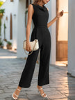 Perfee Sleeveless Jumpsuit with Pockets