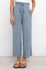 Drawstring Waist Wide Leg Pants