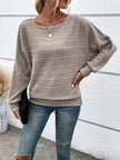 Full Size Round Neck Long Sleeve Sweater