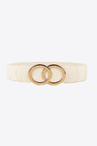 Zinc Alloy Buckle Elastic PU Belt