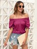 Ruched Short Sleeve Blouse