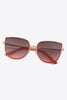 Full Rim Metal-Plastic Hybrid Frame Sunglasses