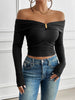 Devine Off-Shoulder Long Sleeve T-Shirt