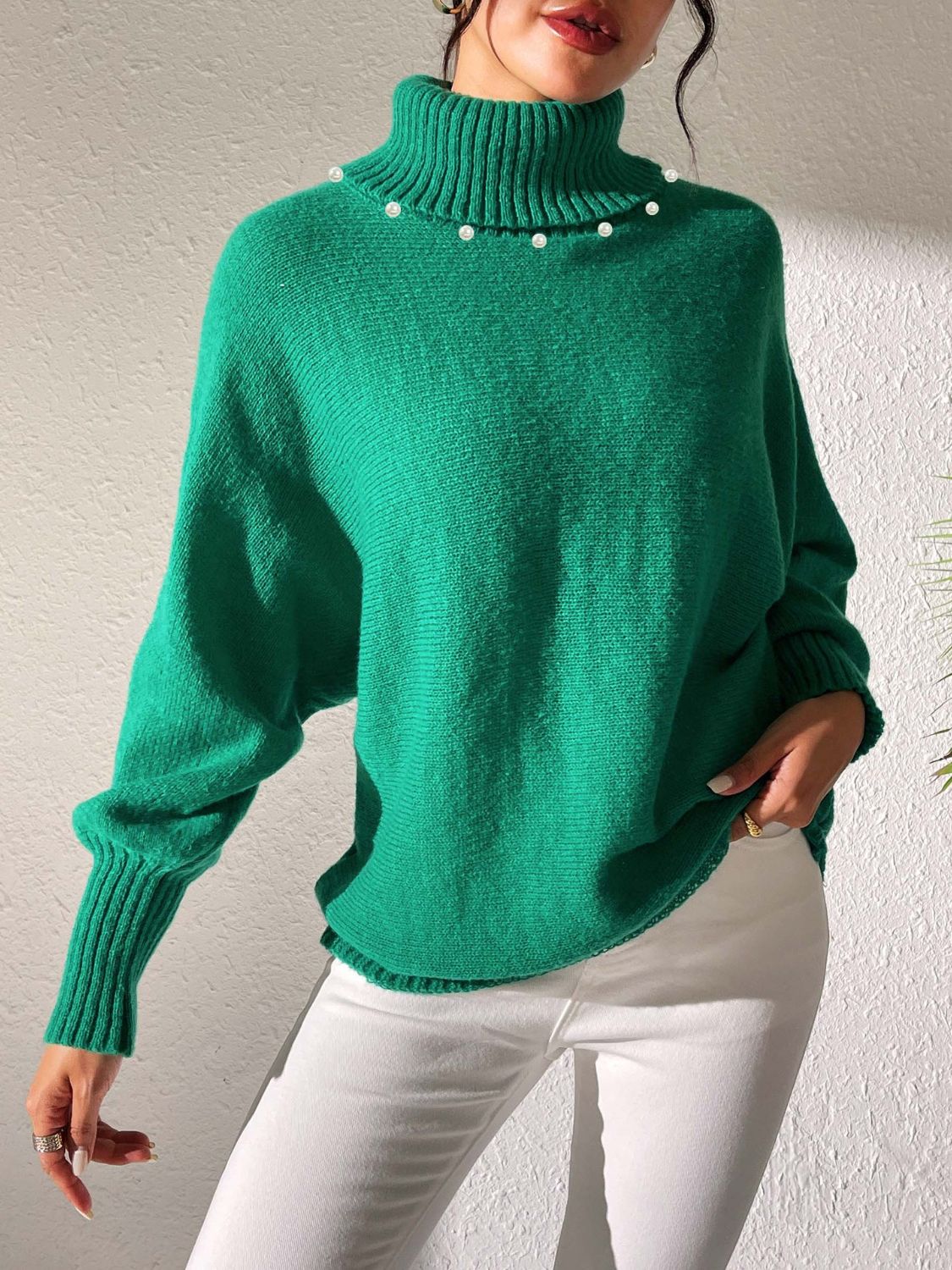 Turtleneck Long Sleeve Sweater