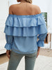 Devine Off-Shoulder Flounce Sleeve Blouse