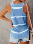 Full Size Tie-Dye Round Neck Tank