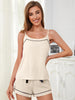 Scoop Neck Spaghetti Strap Top and Shorts Pajama Set