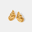 Gold-Plated Conch Earrings