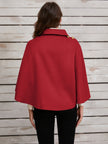 Collared Neck Cropped Cape