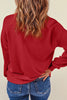 Heart Graphic Round Neck Dropped Shoulder Sweatshirt