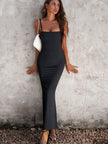 Devine Spaghetti Strap Bodyline Maxi Dress