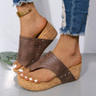 PU Leather Wedge