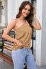 One Shoulder Sleeveless Blouse