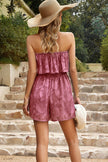 Devine Strapless Layered Smocked Romper