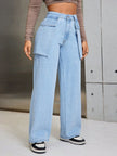 Wide Leg Jeans with Pockets