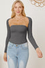 Cutout Raglan Sleeve Bolero and Tube Top