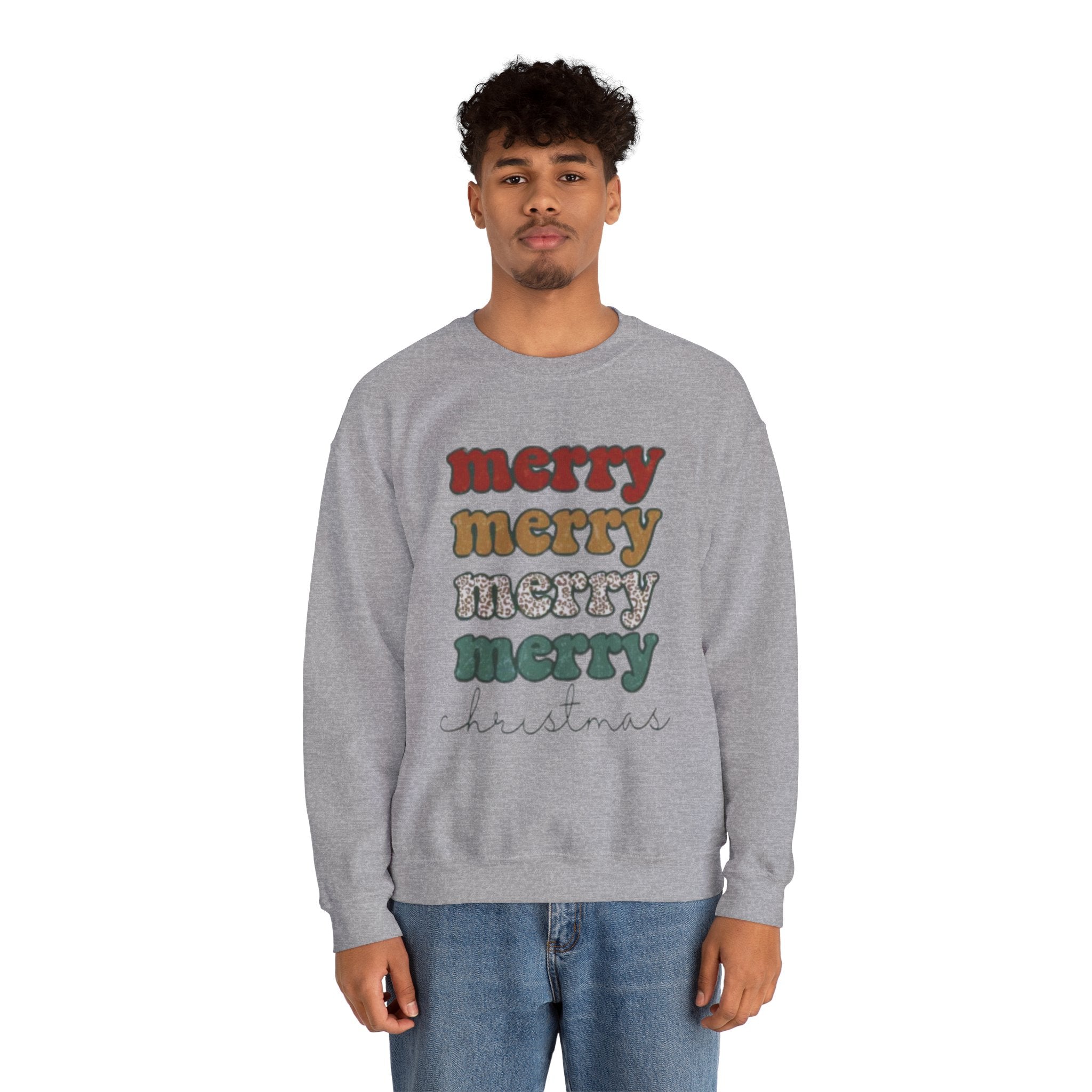 Merry Merry Merry Christmas Crewneck Sweatshirt