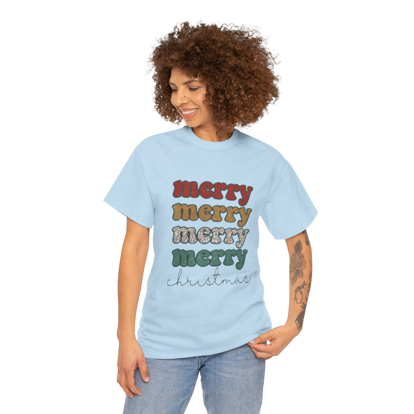 Christmas Merry Retro Tee