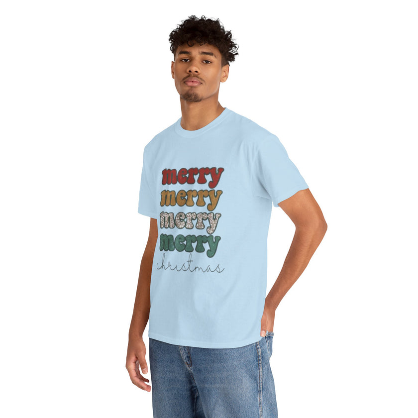 Christmas Merry Retro Tee