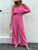 Off-Shoulder Wide Leg Jumpsuit