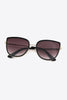 Full Rim Metal-Plastic Hybrid Frame Sunglasses