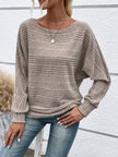 Full Size Round Neck Long Sleeve Sweater