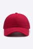 Plain Adjustable Cotton Baseball Cap