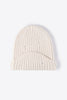 Distressed Rib-Knit Beanie