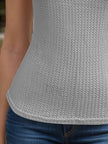 Full Size Textured Scoop Neck Cami