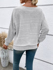 Full Size Round Neck Long Sleeve Sweater