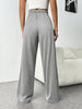 Drawstring Wide Leg Pants with Pockets