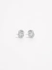 925 Sterling Silver Zircon Star Stud Earrings